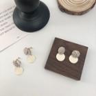 Disc Dangle Earring / Disc Clip-on Earring