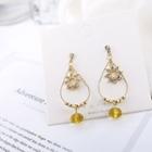 Sun Rhinestone Dangle Earring 1 Pair - A Shown In Figure - One Size