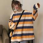 Set: Striped Sweatshirt + Mini Crossbody Bag