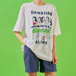 Hawaiian Aloha Printed T-shirt