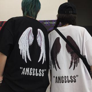 Short-sleeve Wings Print T-shirt