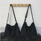 Couple Matching Nylon Tote Bag Black - One Size