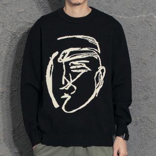 Face Jacquards Sweater