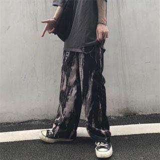 Tie Dye Wide-leg Pants