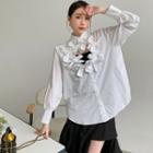 Bow Cutout Shirt