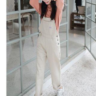Pocket Detail Jumper Pants Light Khaki - M