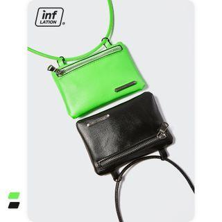Unisex Faux-leather Mini Crossbody Bag