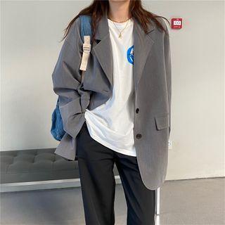 Plain Over-sized Blazer