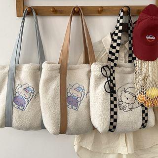 Cartoon Chessboard Grid Shoulder Bag