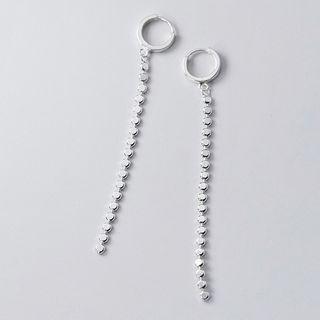 925 Sterling Silver Chain Dangle Earring 1 Pair - S925 Silver - One Size