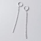 925 Sterling Silver Chain Dangle Earring 1 Pair - S925 Silver - One Size