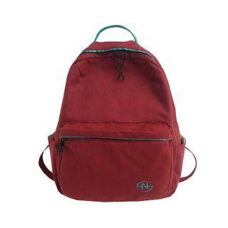 Contrast Trim Zip Backpack