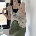 Perforated Plain Tank Top / Plain Camisole Top