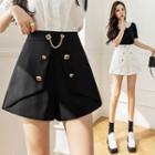 Chain Strap High Waist Shorts