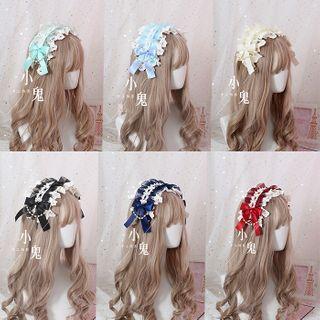 Lace Trim Ruffled Headband