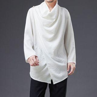 Long Sleeve Cowl Neck Cardigan
