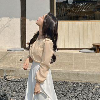[lovb] Off-shoulder Two-way Blouse