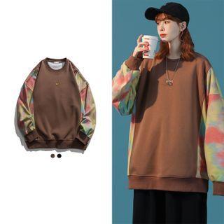 Tie-dyed Panel Sweatshirt