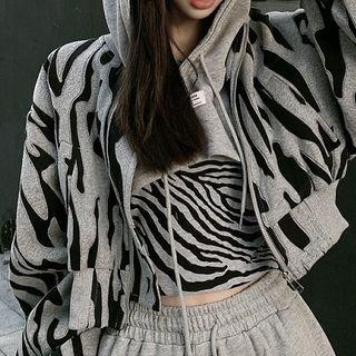 Zebra Cropped Top