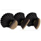 Set Of 3: Shell Foundation Brush Set Of 3 - As Shown In Figure - One Size
