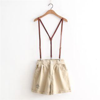 Spaghetti Strap Wide-leg Shorts