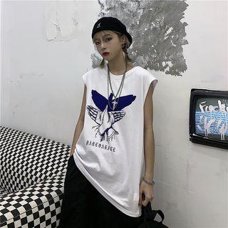 Hand Gesture Print Tank Top