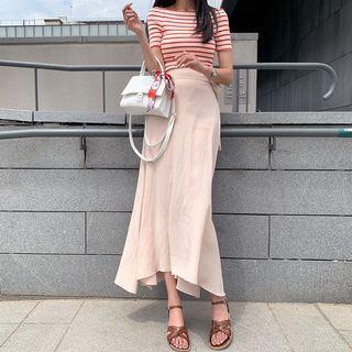 Tie-waist Sway Maxi Skirt