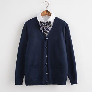Long-sleeve Shirt / Knit Cardigan