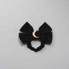 Crescent Bow Hair Tie 1 Pc - Black - One Size