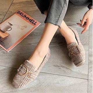 Tweed Moccasins