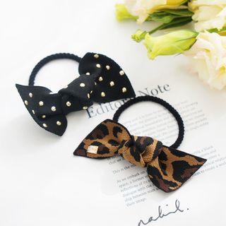 Leopard Print Bow Hair Tie