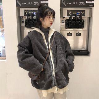 Two Way Fleece Zip Jacket / Scarf