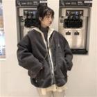 Two Way Fleece Zip Jacket / Scarf