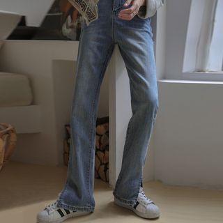 Splited Straight-fit Jeans