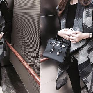 Pattern Wool Blend Vest