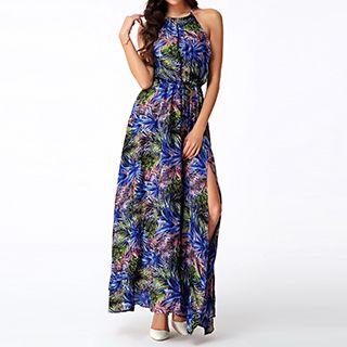 Floral Print Halter Sundress