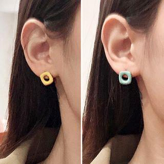 Non-matching Square Earring