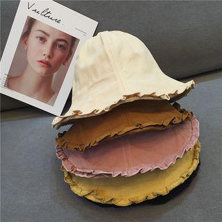 Frilled Trim Bucket Hat