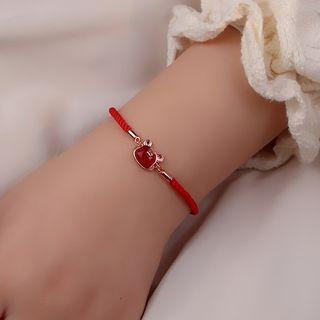 Gemstone Tiger Bracelet 1 Pc - Red - One Size