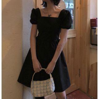 Short-sleeve Cut-out Dress