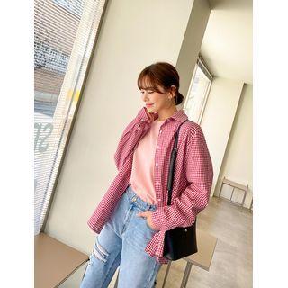 Boxy Gingham Shirt