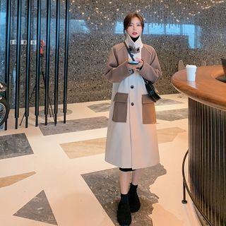 Single Breasted Paneled Long Coat