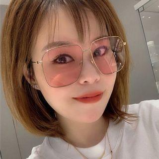 Oversize Two Tone Sunglasses