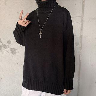 Turtle-neck Sweater Black - One Size