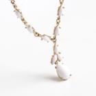 Waterdrop Pendant Necklace 1 Pc - White - One Size