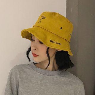 Embroidered Cartoon Bucket Hat