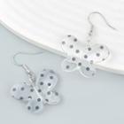 Dotted Butterfly Drop Earring 1 Pair - White - One Size
