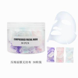 Set Of 30: Compressed Facial Mask Sheet Set Of 30 - White - One Size