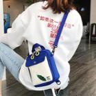 Multi-way Embroidered Canvas Crossbody Bag
