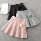 Furry Ball A-line Mini Skirt
